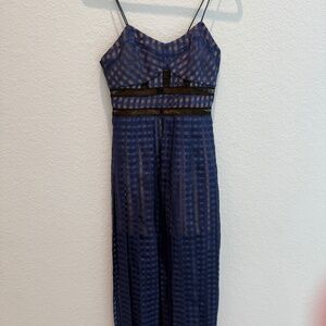 Royal Blue sundress by Self Portrait